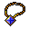 a saphire amulet