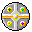 an ornamented shield
