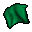 a green piece of cloth