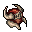 a white demonic helmet