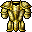a golden plate armor