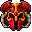 a demon horned helmet